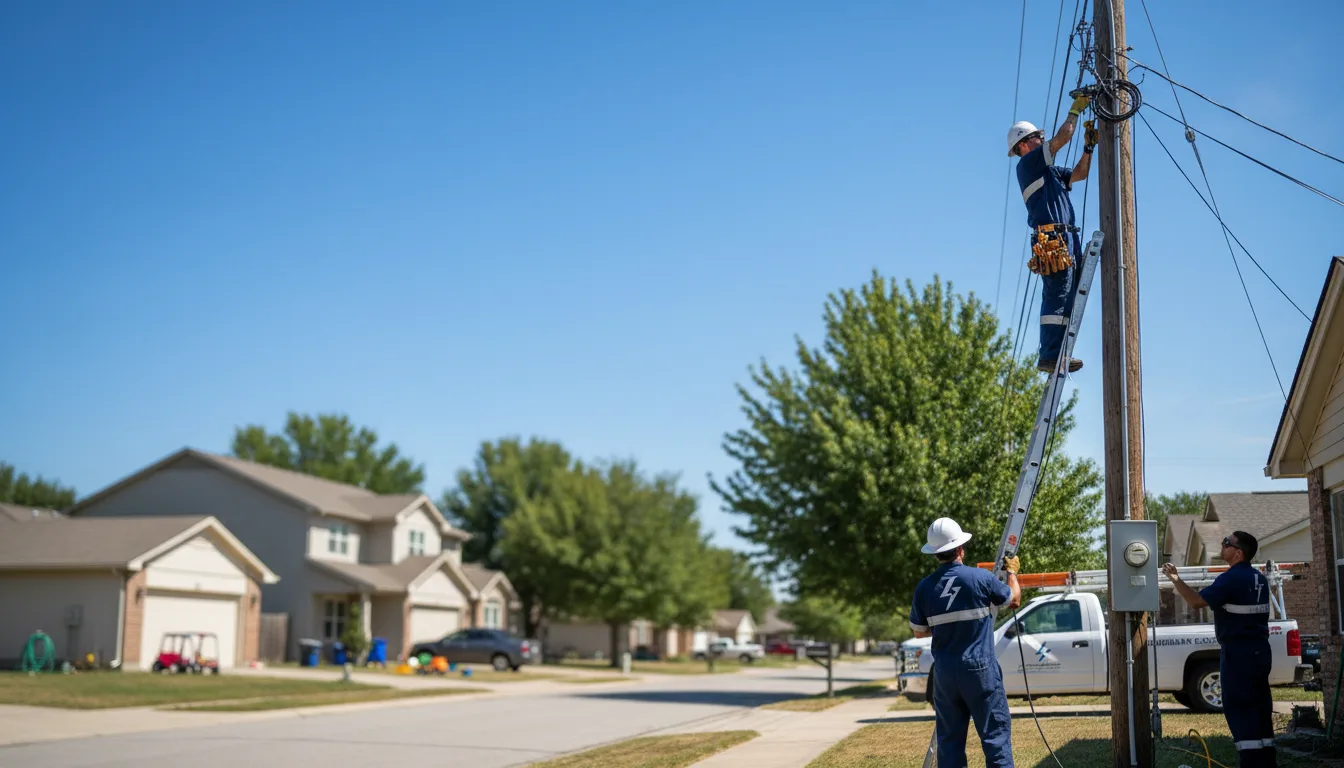 Residential electrician providing installation services in Lula, GA